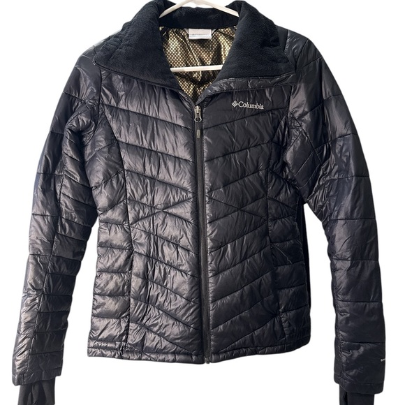 Columbia Joy Peak 2 Omni Heat Black Ski & Snow Jacket Size XS, pre-Owned EUC - Picture 1 of 11